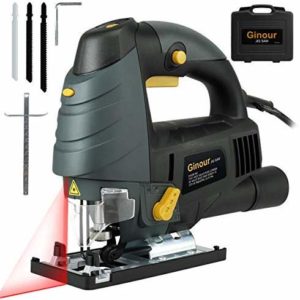 saw with Laser Guide & LED, 6-level Variable Speed